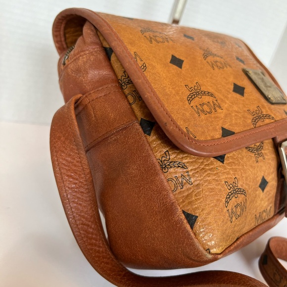 Vintage MCM Visetos Cognac Crossbody - Picture 3 of 10